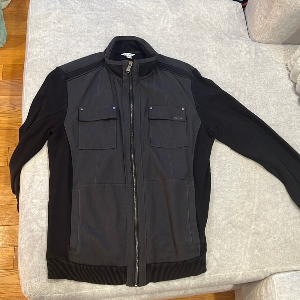Calvin Klein light weight cotton zip up jacket